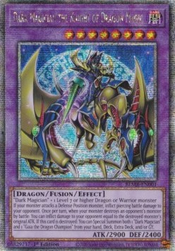 Dark Magician the Knight of Dragon Magic (V.2 - Quarter Century Secret Rare) 