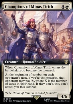 Champions of Minas Tirith - Commander The Lord of the Rings Tales of Middle earth Extras 