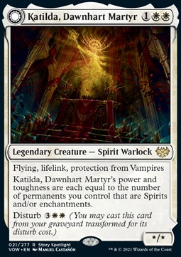 Katilda Dawnhart Martyr Katildas Rising Dawn - Innistrad Crimson Vow