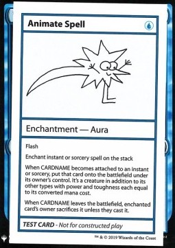 Animate Spell (V.1) - Mystery Booster Playtest Cards 