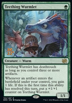 Teething Wurmlet (V.1) - The Brothers War Promos 