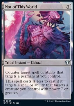 Not of This World - Commander Masters Extras 