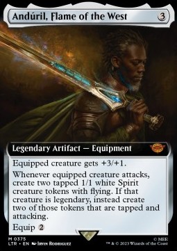 Anduril Flame of the West - The Lord of the Rings Tales of Middle earth Extras 