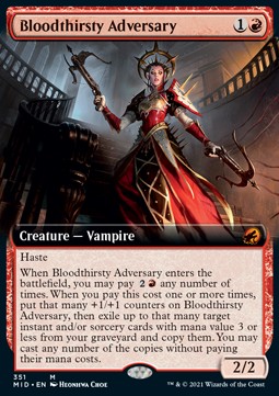 Bloodthirsty Adversary - Innistrad Midnight Hunt Extras