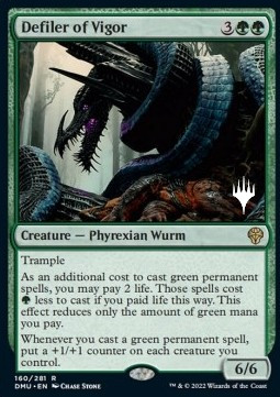 Defiler of Vigor (V.2) - Dominaria United Promos 