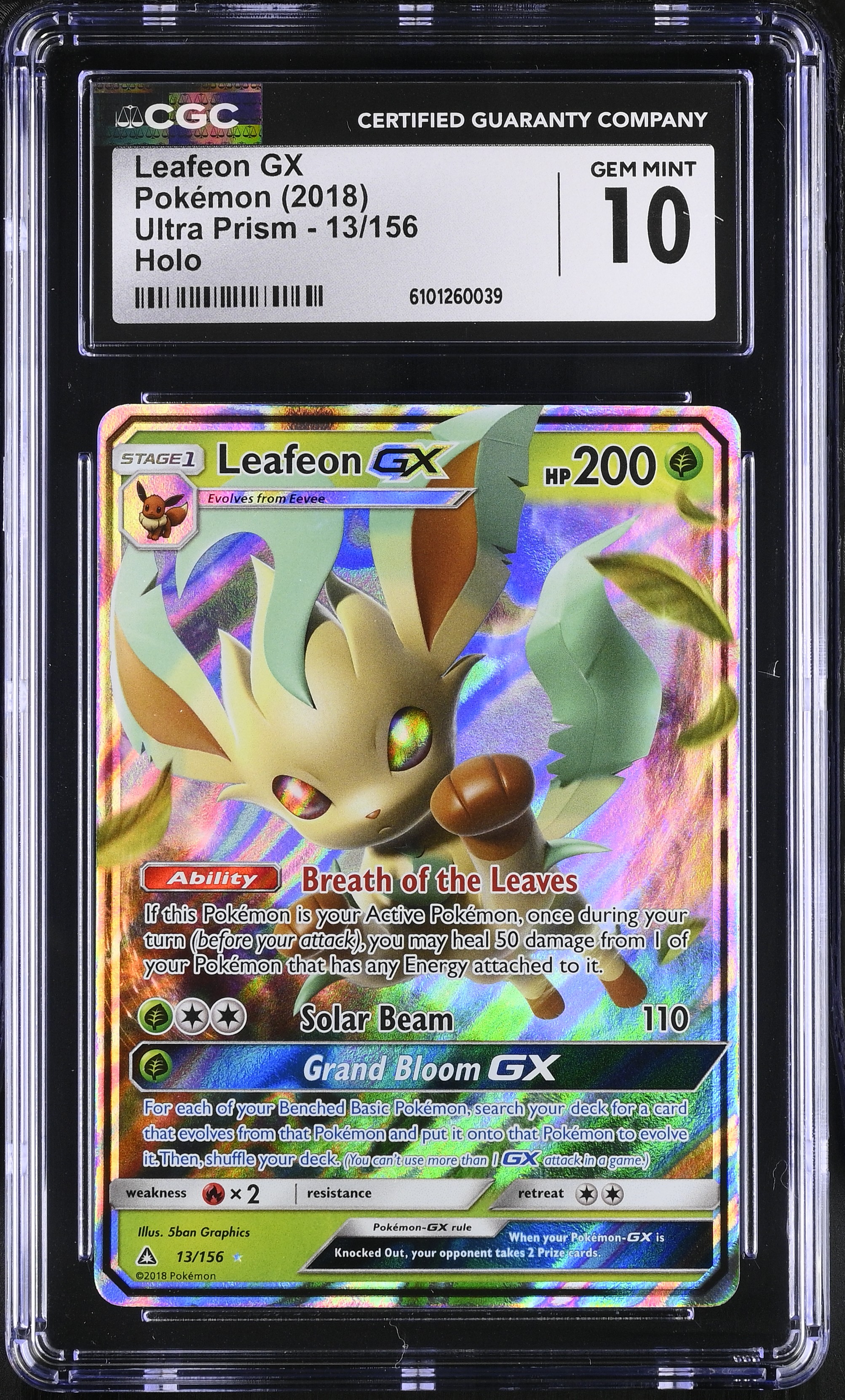 Leafeon GX - UPR 13 - English - CGC 10 