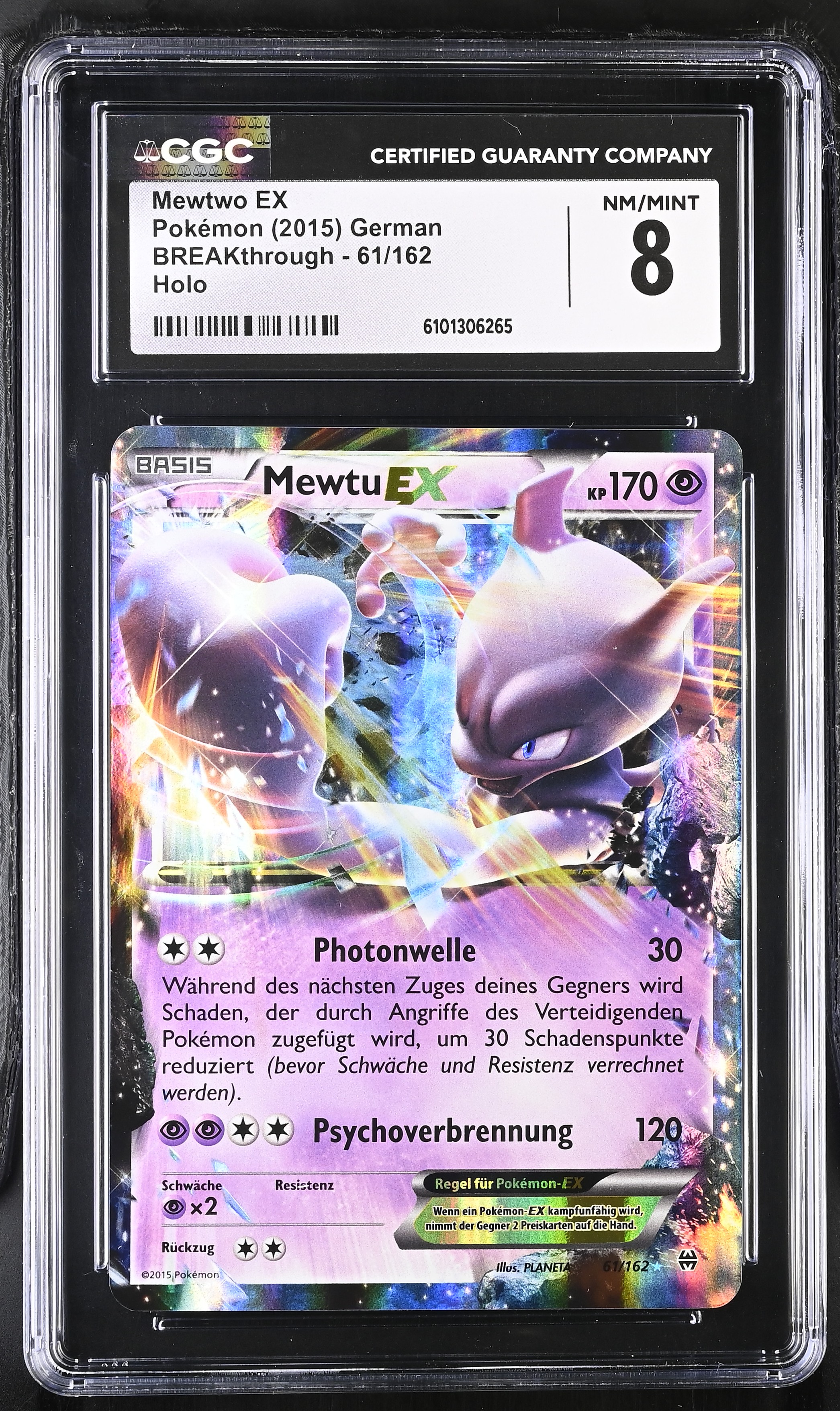 Mewtwo EX - BKT 61 - German - CGC 8 