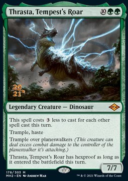 Thrasta Tempests Roar - Modern Horizons 2 Promos 