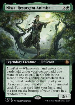 Nissa Resurgent Animist (V.3) - March of the Machine The Aftermath Extras 