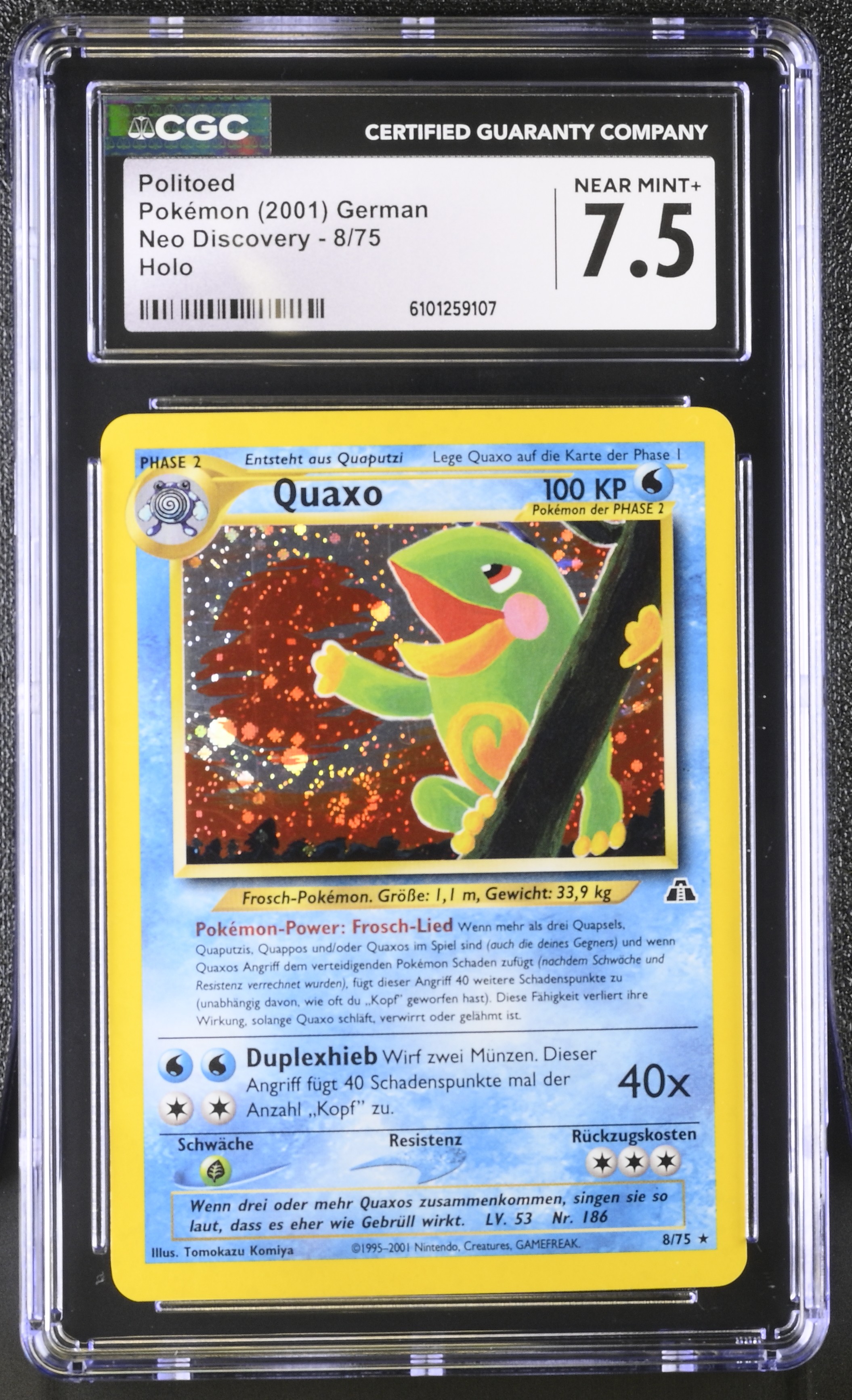 Politoed (Holo) - NDI 8 - German - CGC 7.5 