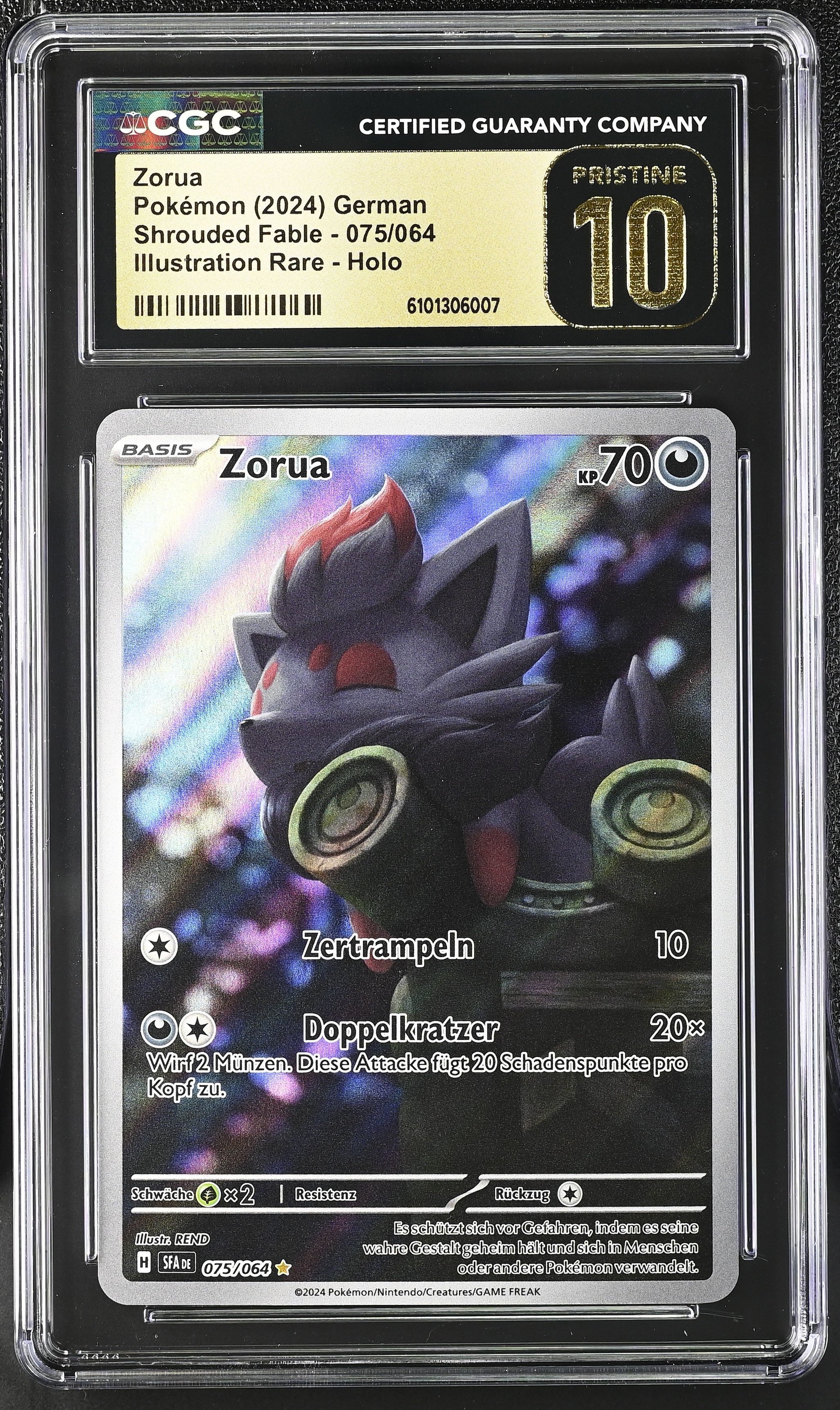 Zorua - SFA 75 - German - CGC 10 