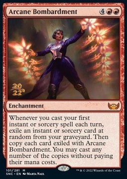 Arcane Bombardment (V.1) - Streets of New Capenna Promos 