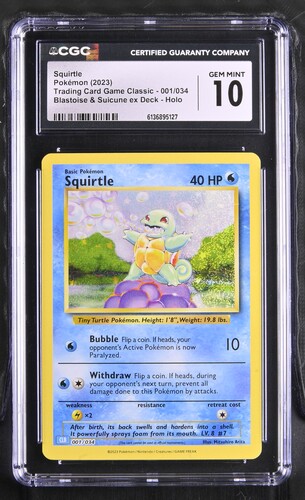 Squirtle - CLB 1 - English - CGC 10 
