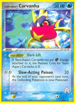 Team Aqua's Carvanha (Dark Lift) 