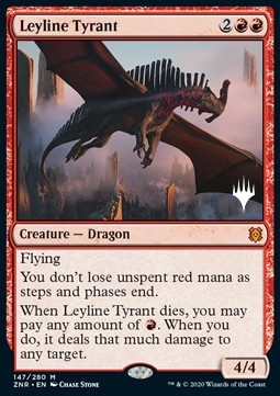 Leyline Tyrant (V.1) - Zendikar Rising Promos 