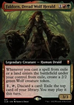 Faldorn Dread Wolf Herald (V.2) - Commander Legends Battle for Baldurs Gate Extras 