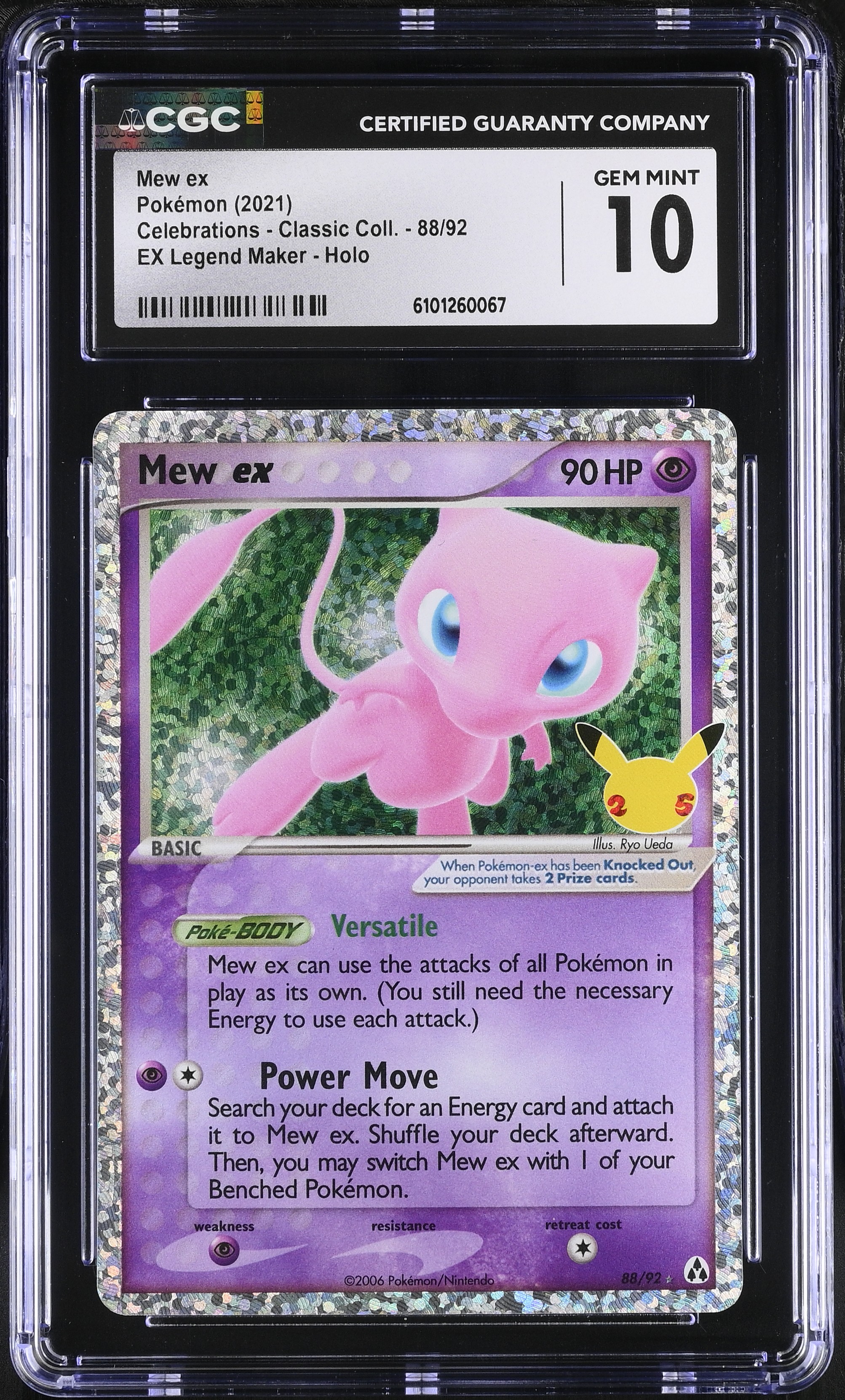 Mew ex - CEL 88 - English - CGC 10 