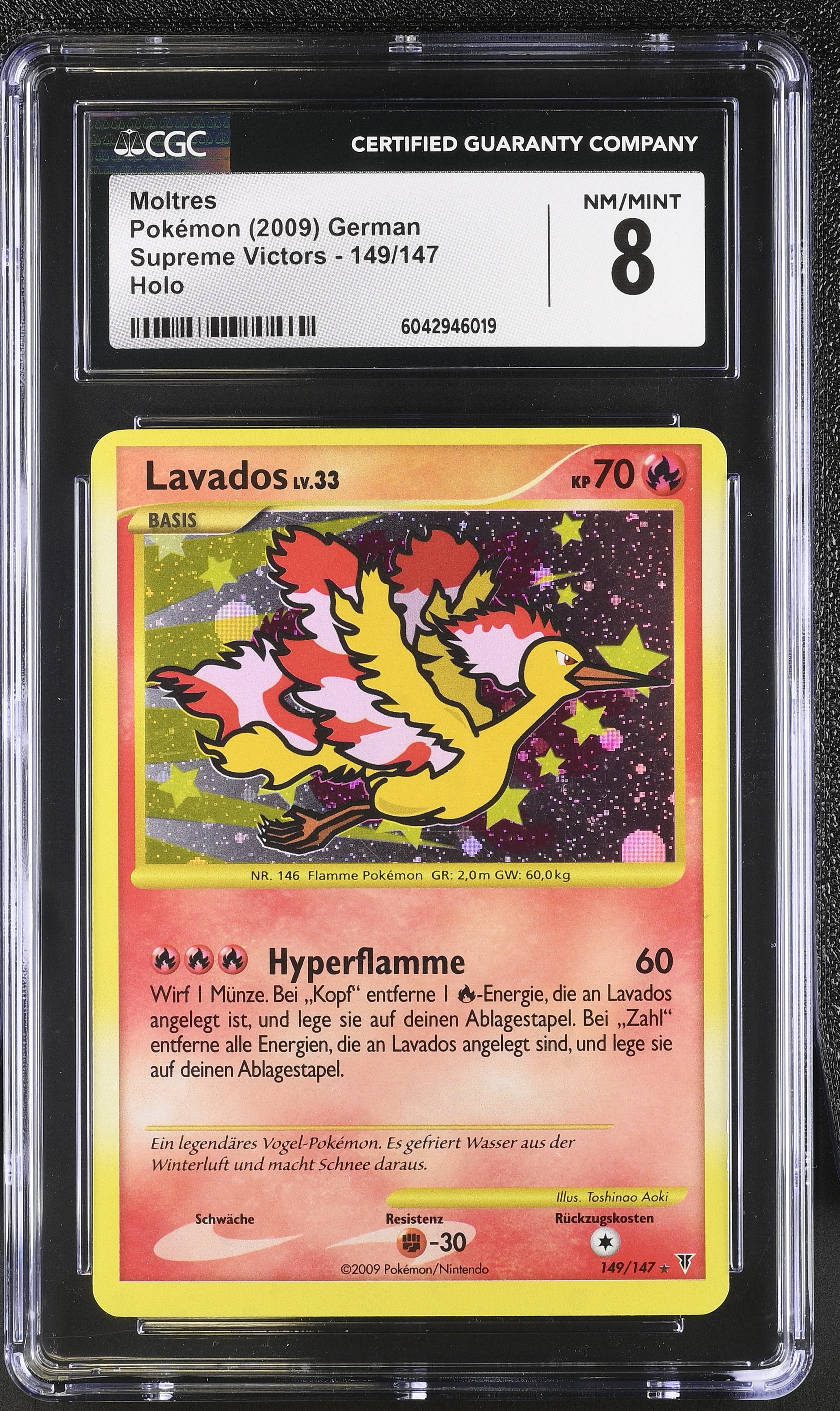 Moltres Lv.33 - SV 149 - German - CGC 8 