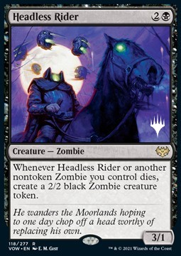 Headless Rider (V.2) - Innistrad Crimson Vow Promos 