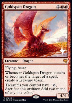 Goldspan Dragon (V.2) - Kaldheim Promos