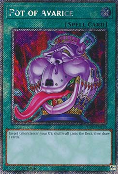 Pot of Avarice (V.1 Platinum Secret Rare)