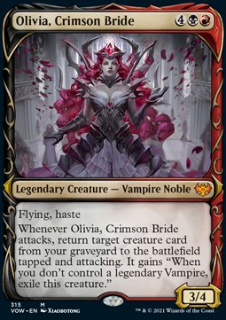 Olivia Crimson Bride (V.1) - Innistrad Crimson Vow Extras 