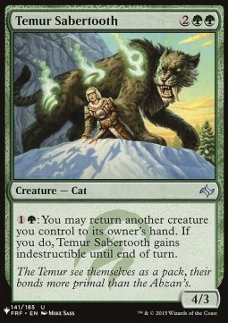 Temur Sabertooth - Secret Lair Commander Deck Raining Cats and Dogs