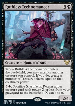 Ruthless Technomancer (V.1) - Commander Kamigawa Neon Dynasty 