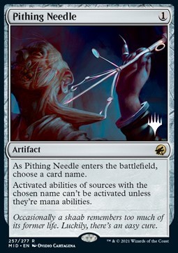 Pithing Needle (V.2) - Innistrad Midnight Hunt Promos 