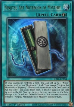 Ninjitsu Art Notebook of Mystery 