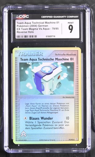 Team Aqua's Technical Machine 01 - MA 79 - German - CGC 9 