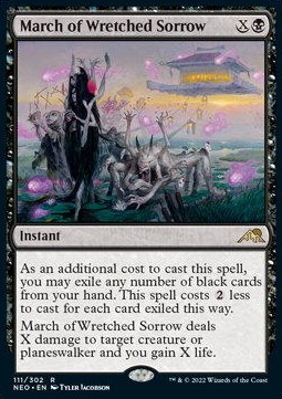 March of Wretched Sorrow - Kamigawa Neon Dynasty 