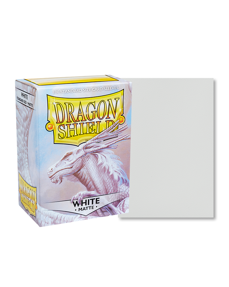 Dragon Shield Standard Sleeves Matte - White 
