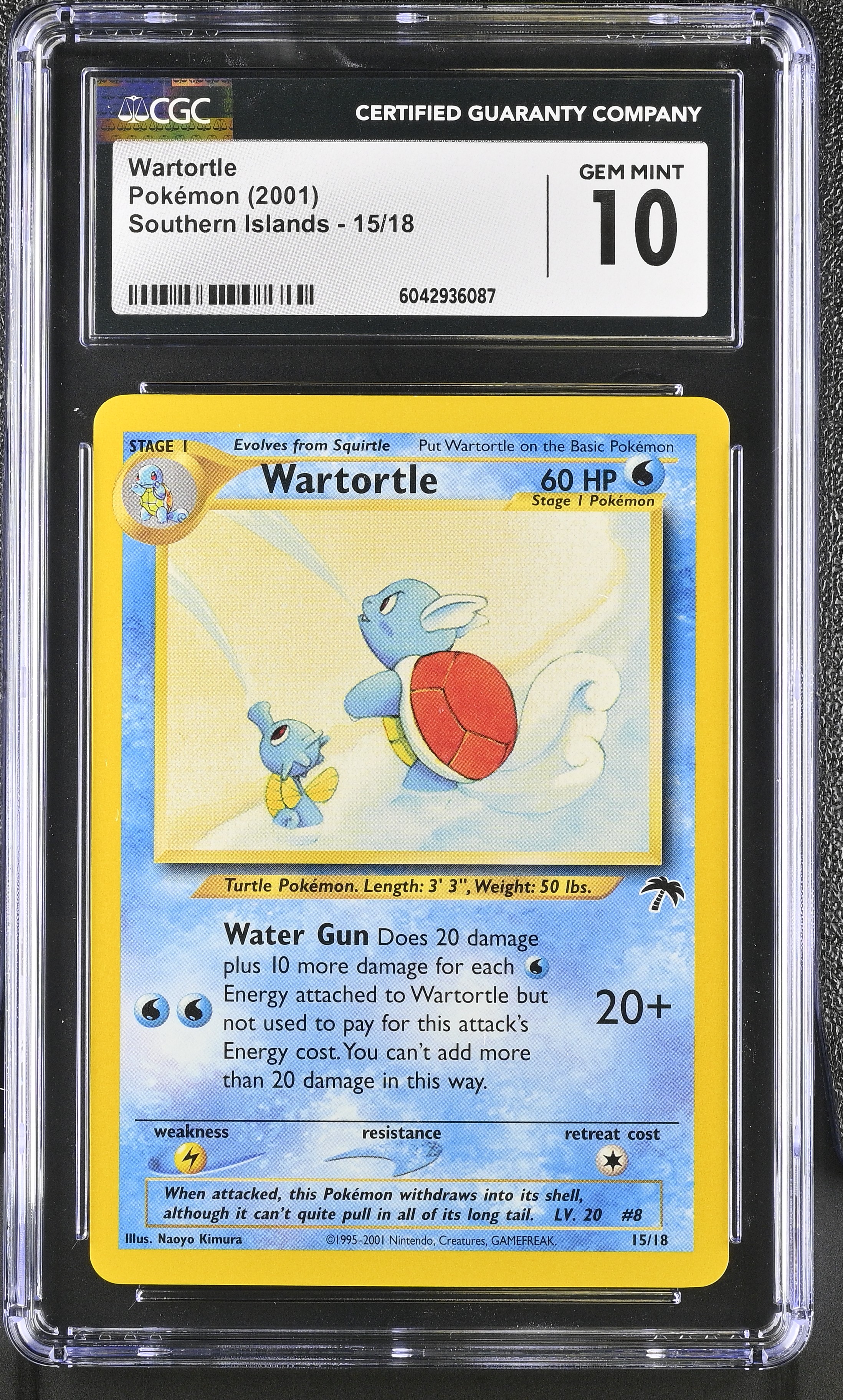 Wartortle - SI 15 - English - CGC 10 
