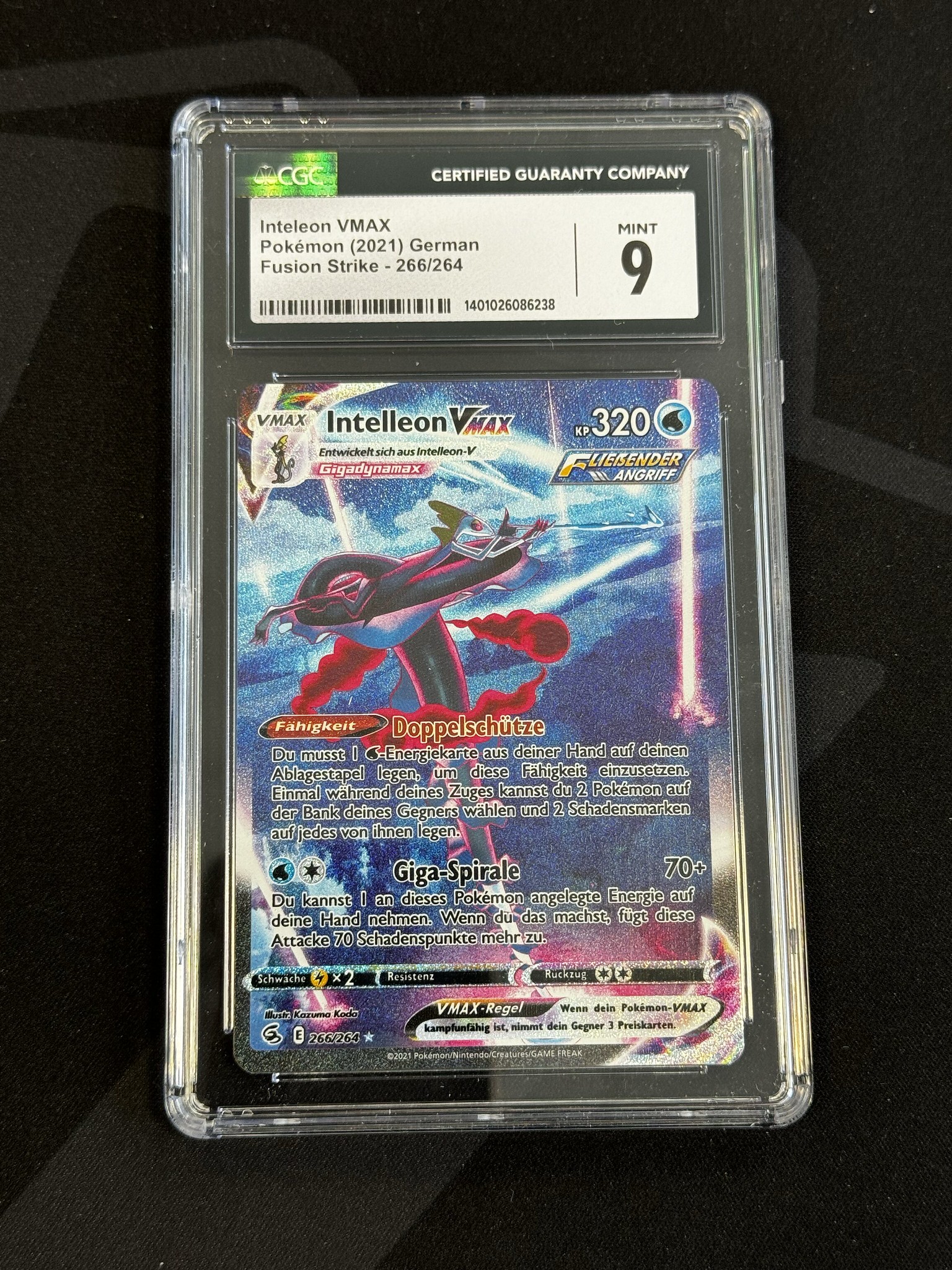 Inteleon VMAX - FST 266 - German - CGC 9 
