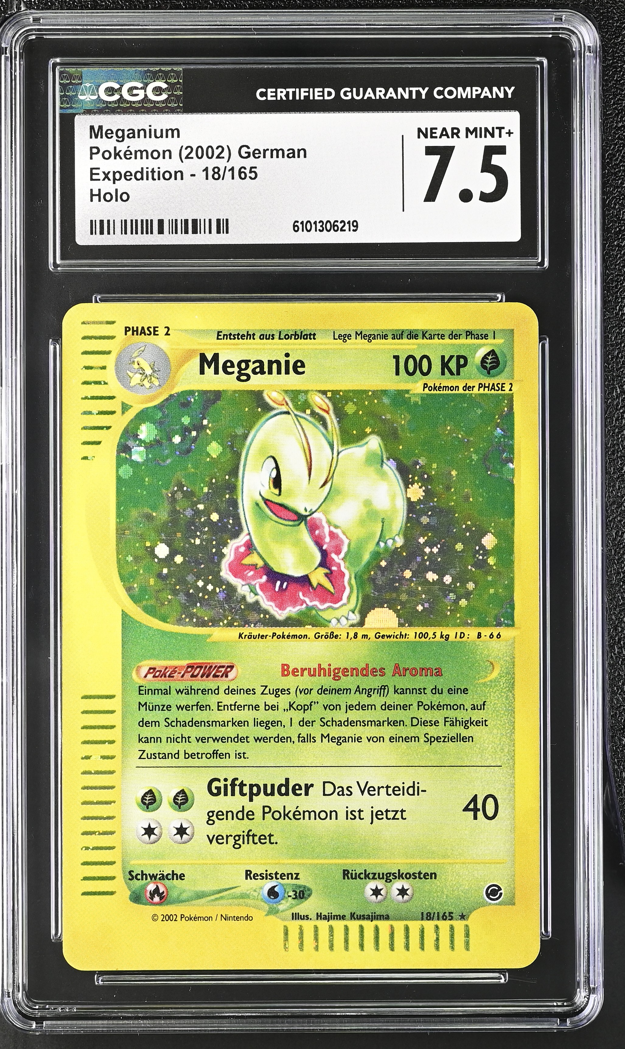 Meganium (Soothing Aroma) (Holo) - EX 18 - German - CGC 7.5 