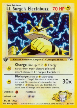 Lt. Surge's Electabuzz (Discharge) 