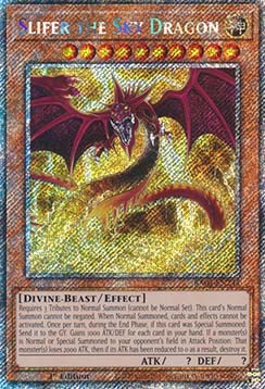 Slifer the Sky Dragon (V.1 Platinum Secret Rare)