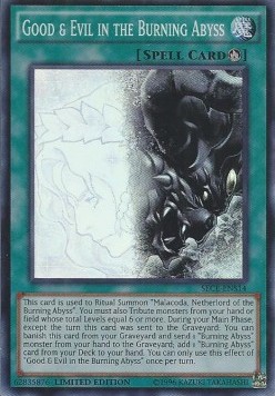 Good & Evil in the Burning Abyss (V.2 - Super Rare) 