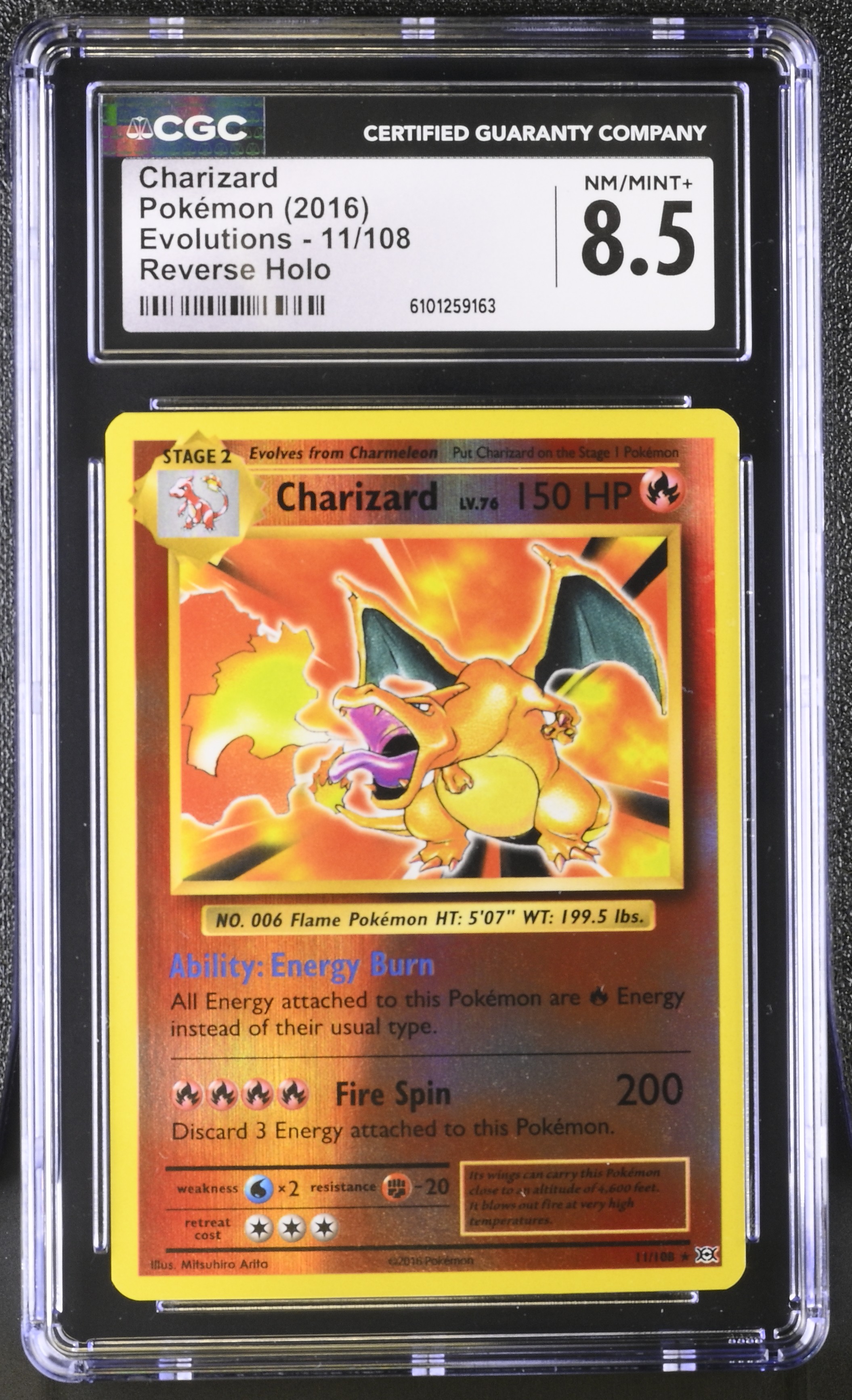 Charizard - EVO 11 - English - CGC 8.5 