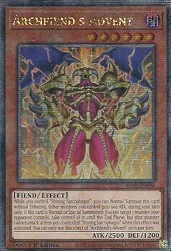 Archfiends Advent (V.2 Quarter Century Secret Rare) 