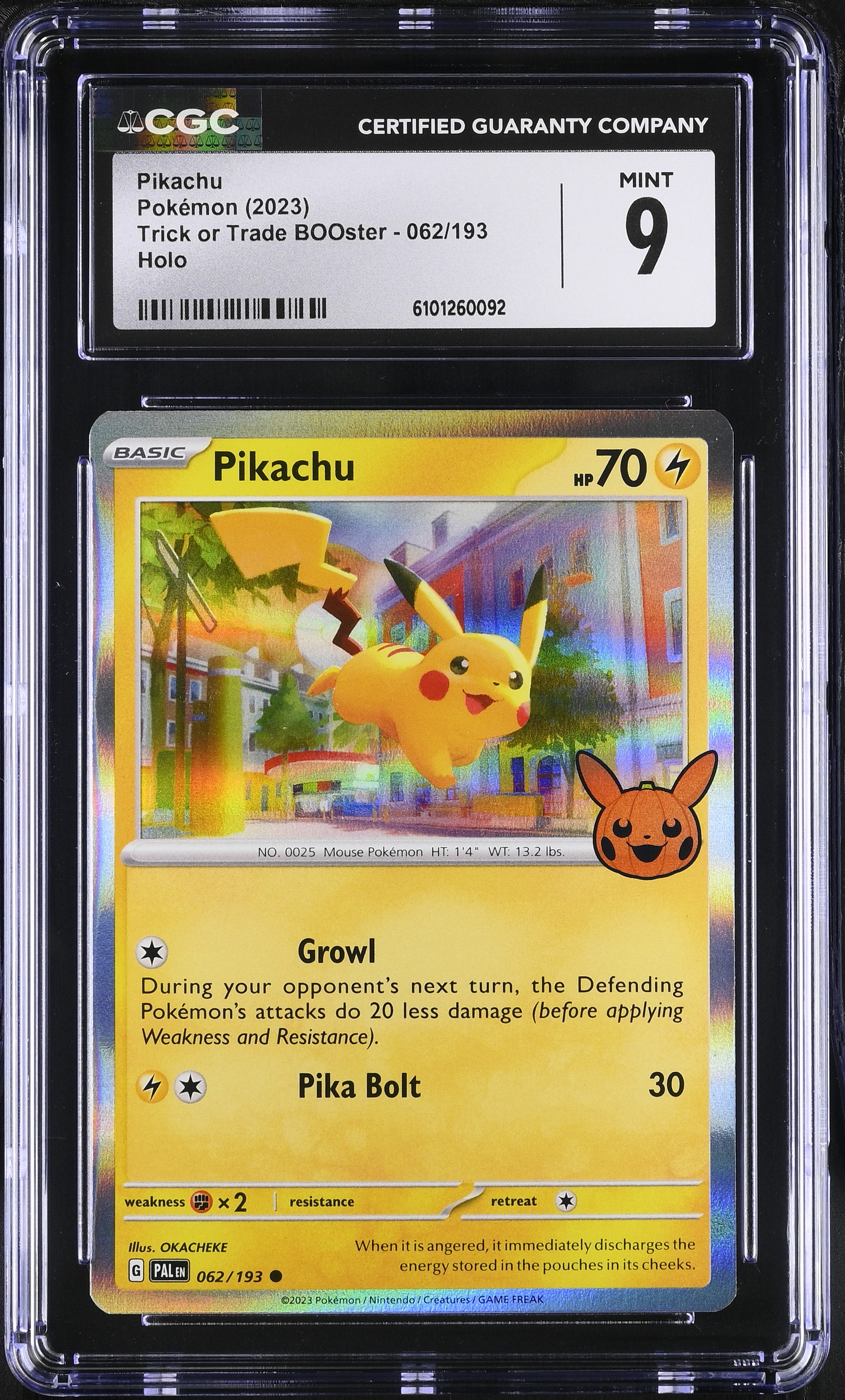 Pikachu - BOO23 62 - English - CGC 9 