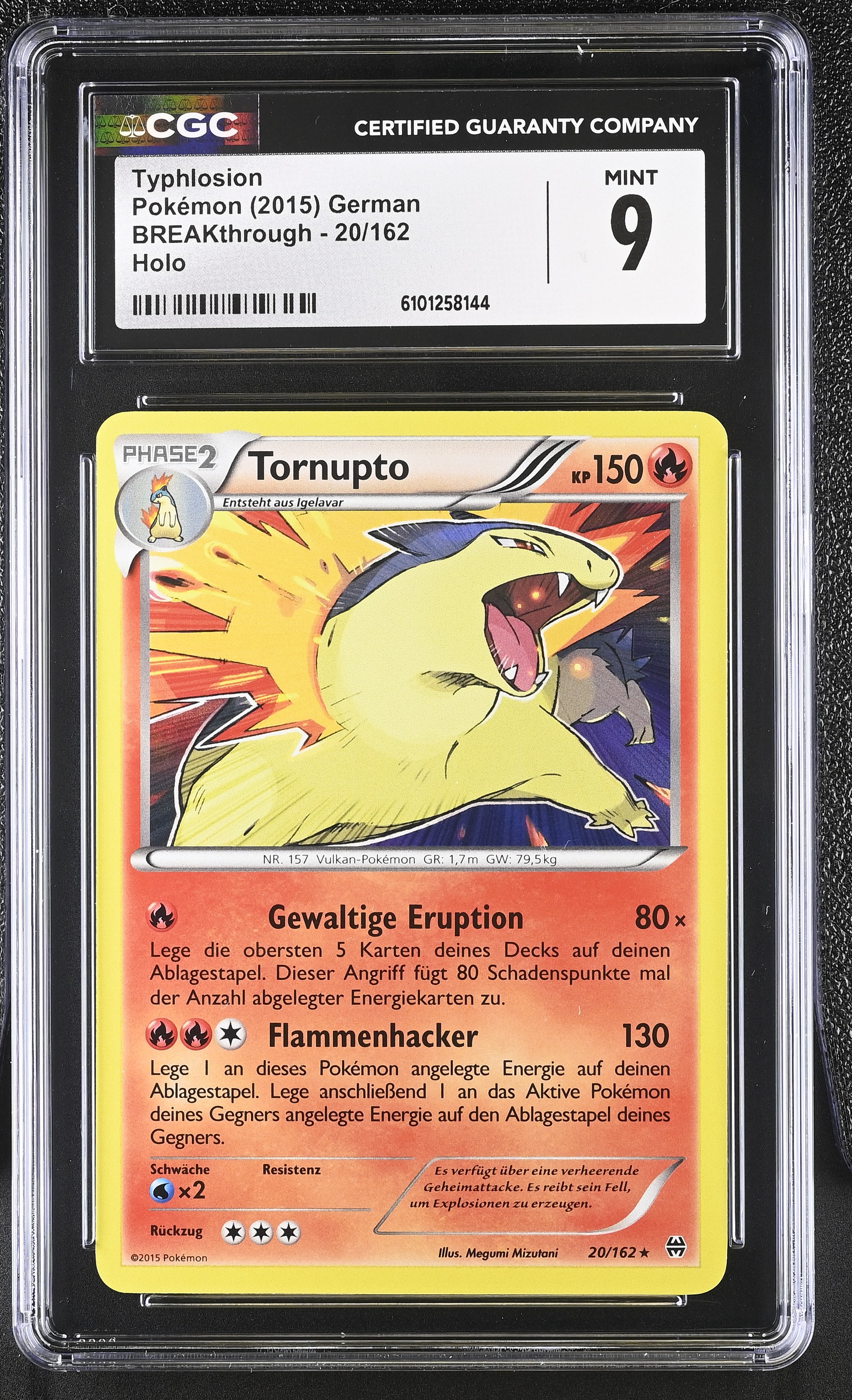 Typhlosion - BKT 20 - German - CGC 9 
