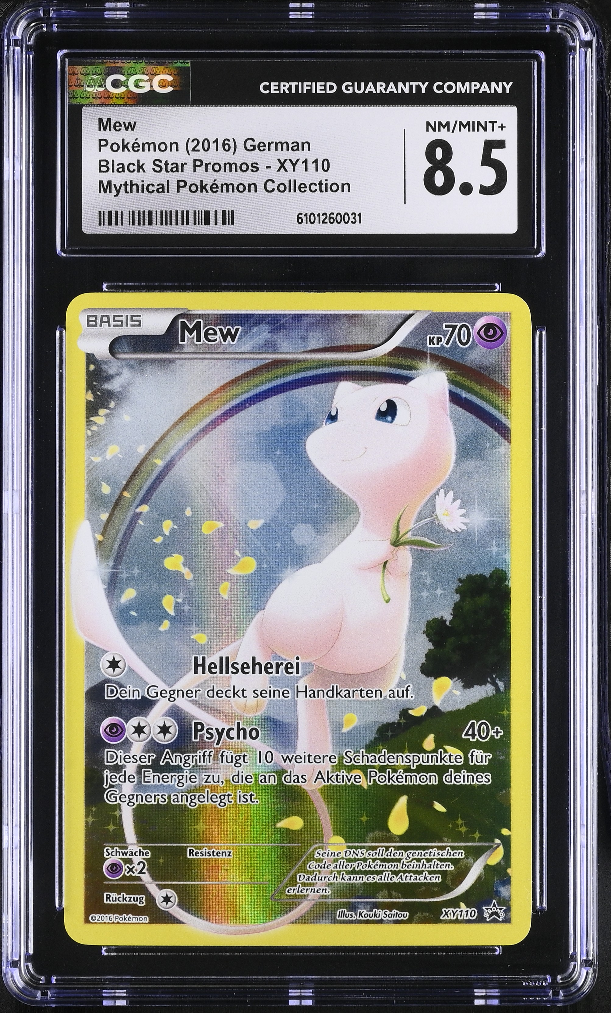 Mew - XYPR 110 - German - CGC 8.5 