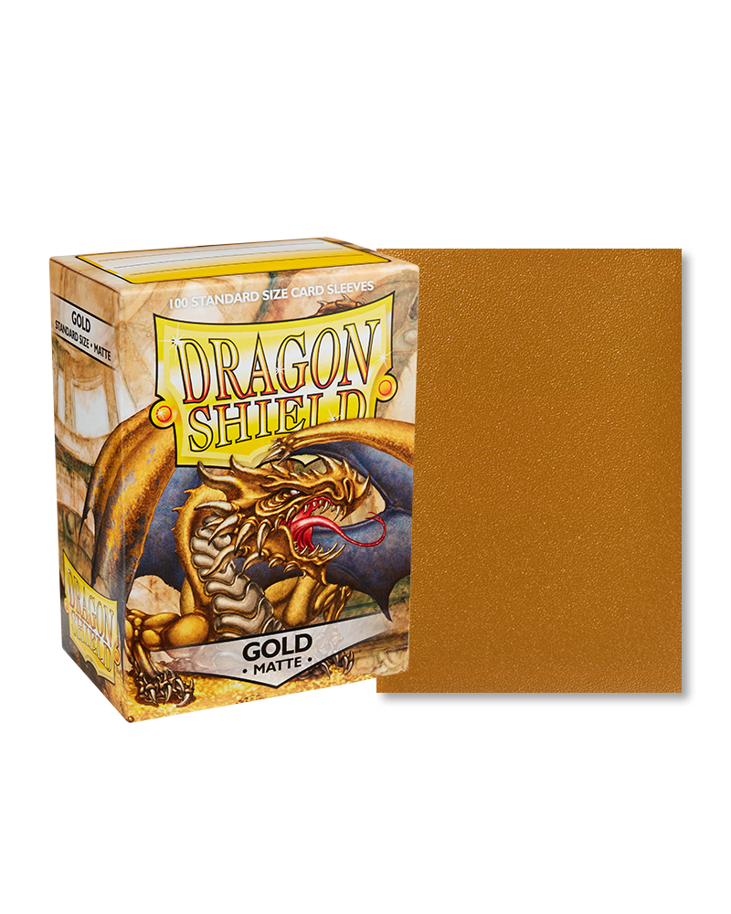 Dragon Shield Standard Sleeves Matte - Gold