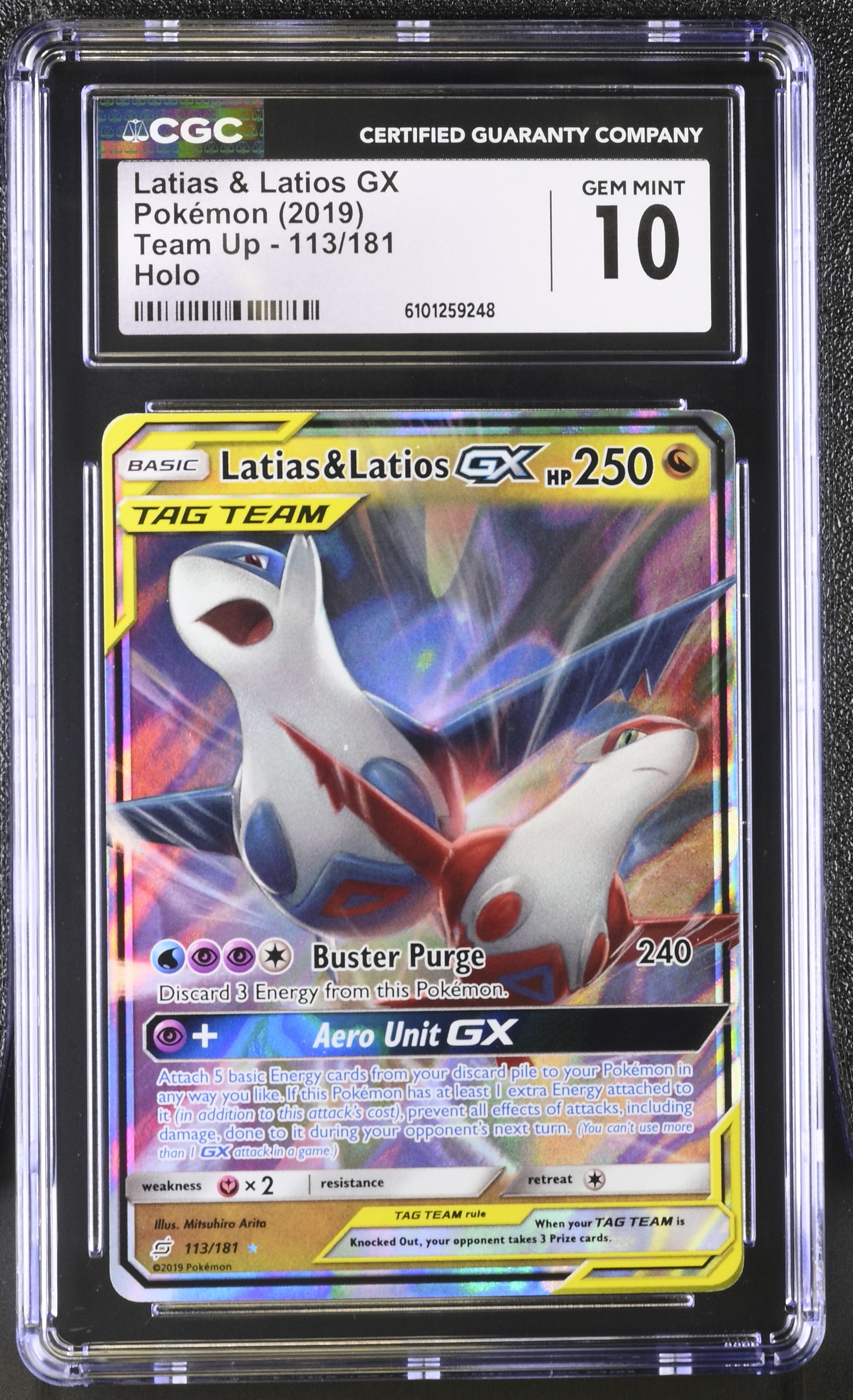 Latias & Latios GX - TEU 113 - English - CGC 10 