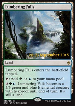 Lumbering Falls - Battle for Zendikar Promos 