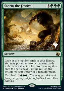 Storm the Festival (V.2) - Innistrad Midnight Hunt Promos 