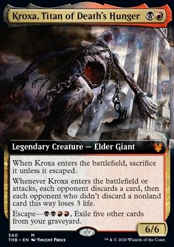 Kroxa Titan of Deaths Hunger - Theros Beyond Death Extras