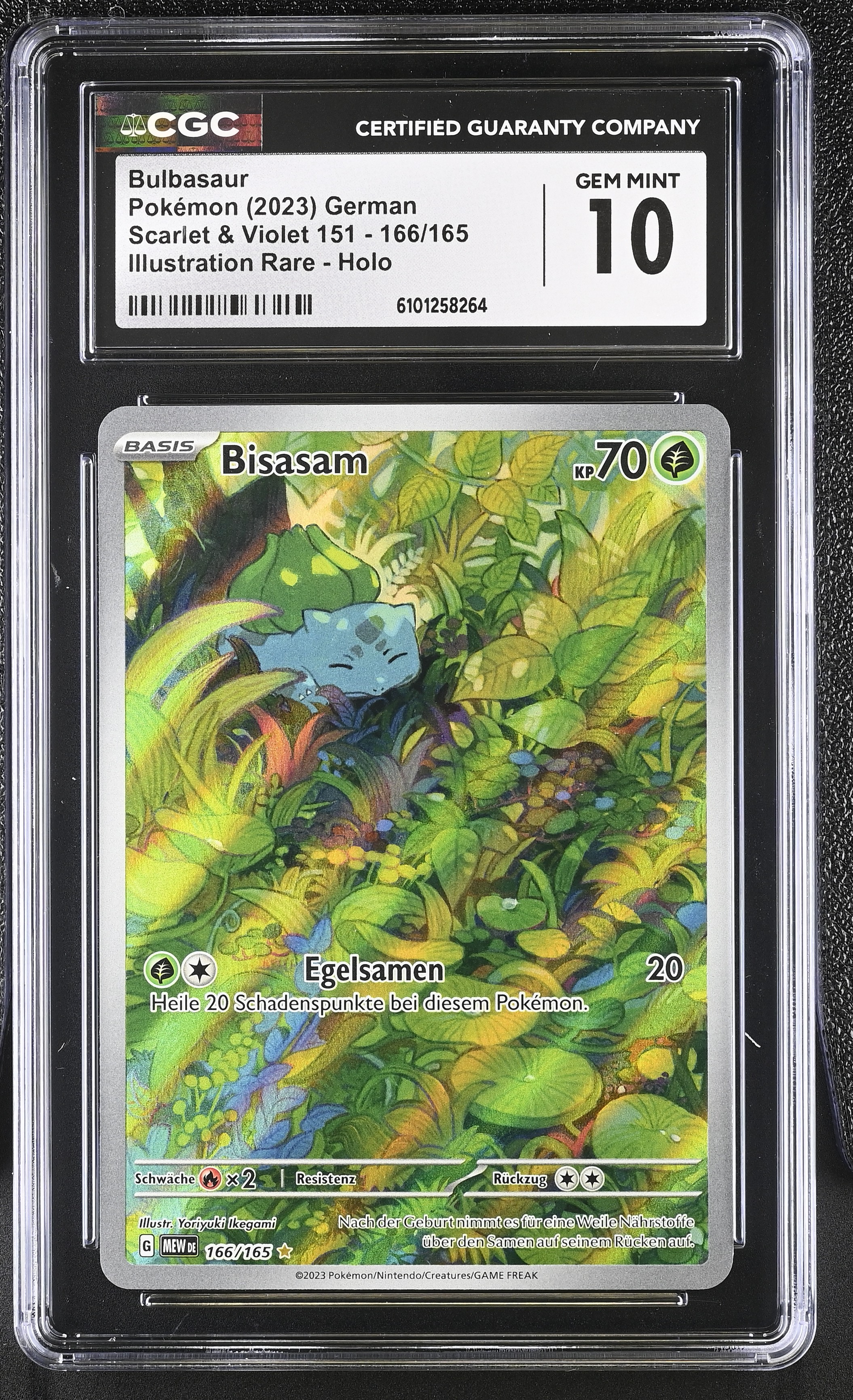 Bulbasaur - MEW 166 - German - CGC 10 